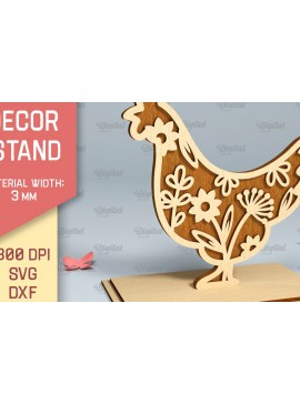 Σετ των 2 Intra απο ξύλο plywood 3mm-4mm πάχος - Πασχαλινό περίπτερο . Πασχαλινή διακόσμηση με λέιζερ Δίασταση 15x15 cm INTRAFABR-90890541