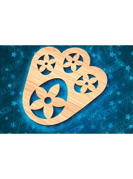 Σετ των 2 Intra απο ξύλο plywood 3mm-4mm πάχος - Πασχαλινό στένσιλ | Πασχαλινό σχέδιο Δίασταση 15x15 cm INTRAFABR-92127231
