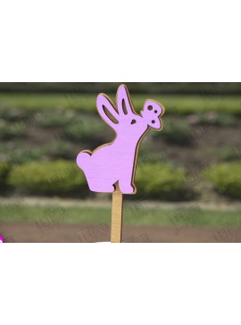 Σετ των 2 Intra απο ξύλο plywood 3mm-4mm πάχος - Πασχαλινά μπαστούνια για ανακατεύοντας ποτά | CNC Δίασταση 15x15 cm INTRAFABR-115762546