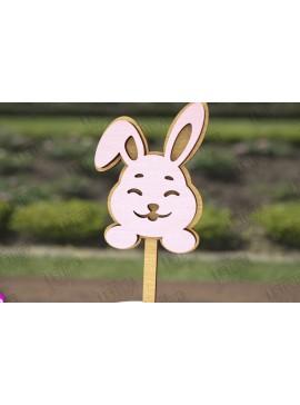 Σετ των 2 Intra απο ξύλο plywood 3mm-4mm πάχος - Πασχαλινά μπαστούνια για ανακατεύοντας ποτά | CNC Δίασταση 15x15 cm INTRAFABR-115762565