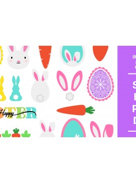 Σετ των 2 Intra απο ξύλο plywood 3mm-4mm πάχος - Πασχαλινή συλλογή  Δίασταση 30x20 cm INTRAFABR-91220522