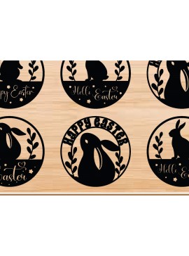 Intra απο ξύλο plywood 3mm-4mm πάχος -  με λέιζερ Easter Wall Art για CNC Δίασταση 40x50 cm INTRAFABR-76879361