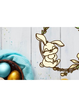 Σετ των 2 Intra απο ξύλο plywood 3mm-4mm πάχος - Πασχαλινό Σιτάρι, Πολυστρωματικό Στολίδι Δίασταση 2x14 cm INTRAFABR-87434740