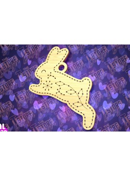 Σετ των 2 Intra απο ξύλο plywood 3mm-4mm πάχος - Πασχαλινό Ξυλοκέντημα Κενό |  Δίασταση 15x15 cm INTRAFABR-91063305