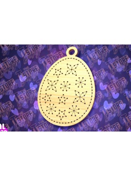 Σετ των 2 Intra απο ξύλο plywood 3mm-4mm πάχος - Πασχαλινό Ξυλοκέντημα Κενό |  Δίασταση 15x15 cm INTRAFABR-91063327