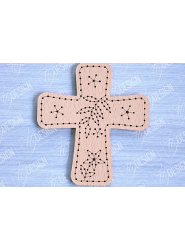 Σετ των 2 Intra απο ξύλο plywood 3mm-4mm πάχος - Πασχαλινά κενά κεντήματα με λέιζερ Δίασταση 15x15 cm INTRAFABR-90446592