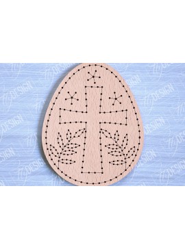 Σετ των 2 Intra απο ξύλο plywood 3mm-4mm πάχος - Πασχαλινά κενά κεντήματα με λέιζερ Δίασταση 15x15 cm INTRAFABR-90446616