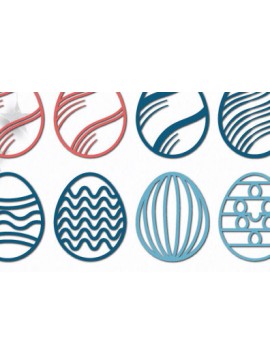 Σετ των 2 Intra απο ξύλο plywood 3mm-4mm πάχος - Πασχαλινό Ξύλινο Αυγό  Cut Bundle 1416 Δίασταση 15x15 cm INTRAFABR-115763834