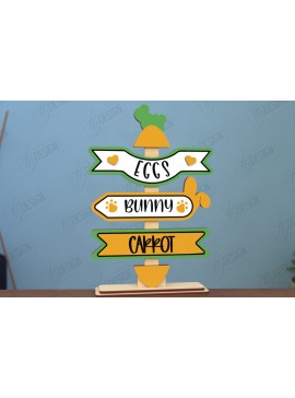 Σετ των 2 Intra απο ξύλο plywood 3mm-4mm πάχος - Πασχαλινή Ξύλινη Πινακίδα | Πασχαλινό περίπτερο | CNC Δίασταση 15x15 cm INTRAFABR-117197033