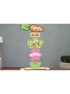 Σετ των 2 Intra απο ξύλο plywood 3mm-4mm πάχος - Πασχαλινή Ξύλινη Πινακίδα | Πασχαλινό περίπτερο | CNC Δίασταση 15x15 cm INTRAFABR-116147097