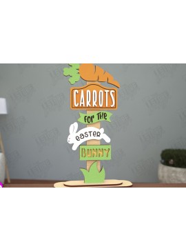 Σετ των 2 Intra απο ξύλο plywood 3mm-4mm πάχος - Πασχαλινή Ξύλινη Πινακίδα | Πασχαλινό περίπτερο | CNC Δίασταση 15x15 cm INTRAFABR-116147105