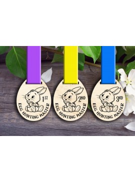 Σετ των 3 Intra απο ξύλο plywood 3mm-4mm πάχος - Κύρια μετάλλια κυνηγιού αυγών Δίασταση 15x15 cm INTRAFABR-118174036