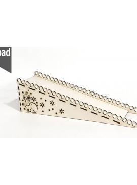 Σετ των 2 Intra απο ξύλο plywood 3mm-4mm πάχος - Δίσκος κύλισης αυγών, Ξύλινη ράμπα Δίασταση 30x20 cm INTRAFABR-67083172