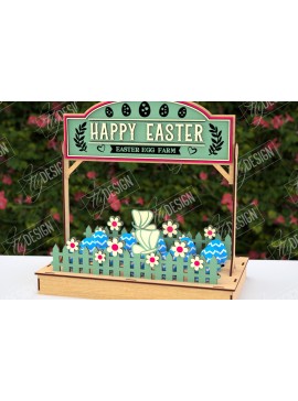 Σετ των 2 Intra απο ξύλο plywood 3mm-4mm πάχος - Αυγοστάσιο Πάσχα | Πασχαλινή Αυγοθήκη|CNC Δίασταση 15x15 cm INTRAFABR-117877443