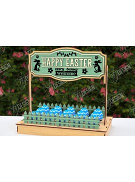 Σετ των 2 Intra απο ξύλο plywood 3mm-4mm πάχος - Αυγοστάσιο Πάσχα | Πασχαλινή Αυγοθήκη|CNC Δίασταση 15x15 cm INTRAFABR-117877448