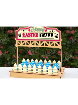 Σετ των 2 Intra απο ξύλο plywood 3mm-4mm πάχος - Στάση αυγών για το πασχαλινό πακέτο | Αυγοθήκη Δίασταση 15x15 cm INTRAFABR-118280439