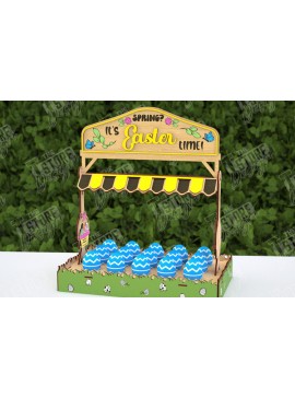 Σετ των 2 Intra απο ξύλο plywood 3mm-4mm πάχος - Αυγοστάσιο για το Πάσχα | Πασχαλινή αυγοθήκη Δίασταση 15x15 cm INTRAFABR-117881358