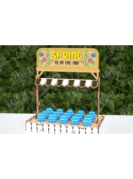 Σετ των 2 Intra απο ξύλο plywood 3mm-4mm πάχος - Αυγοστάσιο για το Πάσχα | Πασχαλινή αυγοθήκη Δίασταση 15x15 cm INTRAFABR-117881359