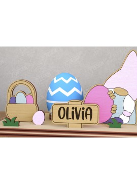 Σετ των 2 Intra απο ξύλο plywood 3mm-4mm πάχος - Αυγοστάσιο για το Πάσχα | Πασχαλινή αυγοθήκη Δίασταση 15x15 cm INTRAFABR-116205456