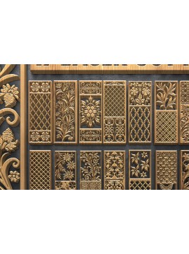 Intra απο ξύλο plywood 3mm-4mm πάχος - Κομψά φλοράλ πάνελ με  Δίασταση 4500x5400 cm INTRAFABR-124676925