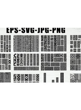 Intra απο ξύλο plywood 3mm-4mm πάχος - Κομψά σχέδια πάνελ κοπής με λέιζερ Δίασταση 30x30 cm INTRAFABR-125204455
