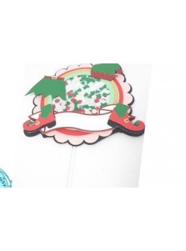 Σετ των 3 Intra απο ξύλο plywood 3mm-4mm πάχος - Elf Costume Shaker Topper  Δίασταση 20x20 cm INTRAFABR-35004364