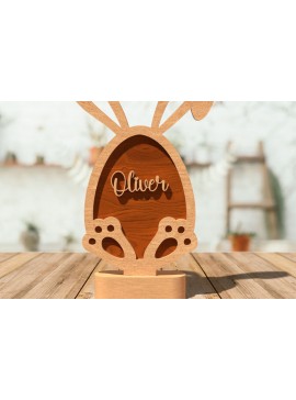 Σετ των 3 Intra απο ξύλο plywood 3mm-4mm πάχος - Χαραγμένο Πασχαλινό Αυγό  Δίασταση 20x20 cm INTRAFABR-116355388