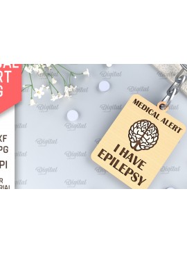 Σετ των 2 Intra απο ξύλο plywood 3mm-4mm πάχος - Ετικέτα προειδοποίησης επιληψίας .Ετικέτα ειδοποίησης ιατρικής Δίασταση 30x20 cm INTRAFABR-97159417