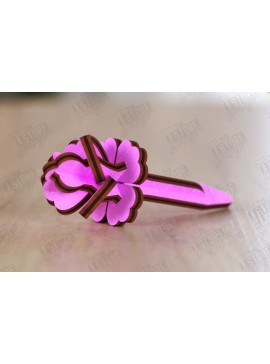 Σετ των 2 Intra απο ξύλο plywood 3mm-4mm πάχος - Eternal Flower Cut Laser | Ιδέα δώρου Δίασταση 20x20 cm INTRAFABR-119959404