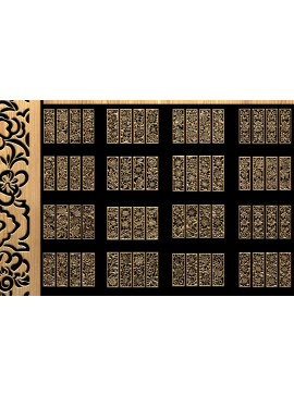 Intra απο ξύλο plywood 3mm-4mm πάχος - Εξαιρετικά σχέδια κοπής με λέιζερ Δίασταση 3200x7200 cm INTRAFABR-118188975