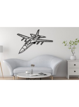 Σετ των 2 Intra απο ξύλο plywood 3mm-4mm πάχος - F-111 Laser Cut Aircraft Silhouette Dxf Δίασταση 20x20 cm INTRAFABR-113014365