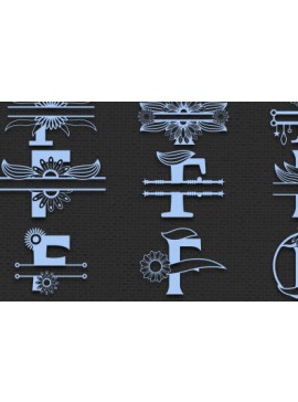 Intra απο ξύλο plywood 3mm-4mm πάχος - ΣΤ Γράμμα Αλφάβητο Μονόγραμμα Χαρτί κοπής Δίασταση 30x20 cm INTRAFABR-55866032