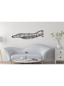 Σετ των 2 Intra απο ξύλο plywood 3mm-4mm πάχος - F4B Phantom Laser Cut Aircraft Silhouett Δίασταση 20x20 cm INTRAFABR-112566705