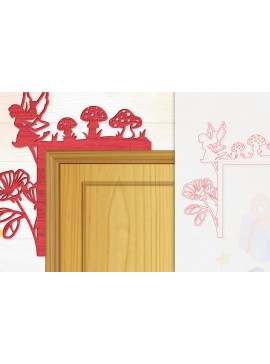 Σετ των 2 Intra απο ξύλο plywood 3mm-4mm πάχος - Γωνιακή  Fairy Door Δίασταση 20x20 cm INTRAFABR-115386885