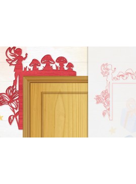 Σετ των 2 Intra απο ξύλο plywood 3mm-4mm πάχος - Γωνιακή  Fairy Door Δίασταση 20x20 cm INTRAFABR-115386906