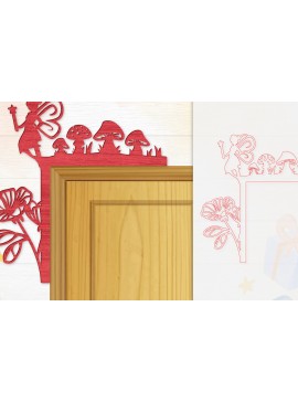 Σετ των 2 Intra απο ξύλο plywood 3mm-4mm πάχος - Γωνιακή  Fairy Door Δίασταση 20x20 cm INTRAFABR-115386923
