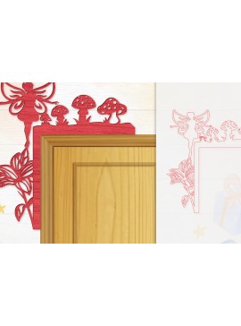 Σετ των 2 Intra απο ξύλο plywood 3mm-4mm πάχος - Γωνιακή  Fairy Door Δίασταση 20x20 cm INTRAFABR-115386953