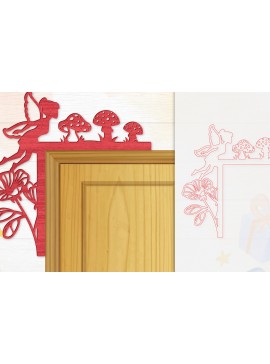 Σετ των 2 Intra απο ξύλο plywood 3mm-4mm πάχος - Γωνιακή  Fairy Door Δίασταση 20x20 cm INTRAFABR-115386981
