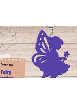 Σετ των 3 Intra απο ξύλο plywood 3mm-4mm πάχος - Fairy Keychain,  Laser Cut Files Δίασταση 4x4 cm INTRAFABR-97819516