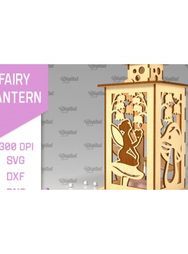 Σετ των 2 Intra απο ξύλο plywood 3mm-4mm πάχος - Fairy LaserCut. Fairy Design  Δίασταση 30x20 cm INTRAFABR-100296169