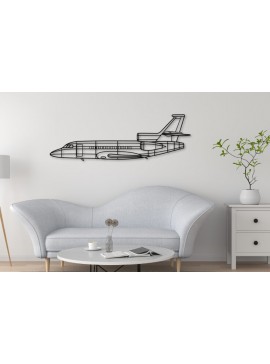 Intra απο ξύλο plywood 3mm-4mm πάχος - Falcon 900EX Laser Cut Aircraft Wall Art Δίασταση 40x50 cm INTRAFABR-113153713