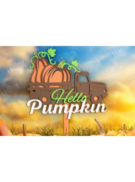 Σετ των 2 Intra απο ξύλο plywood 3mm-4mm πάχος - Fall Garden Stake | Διακόσμηση Κήπου Δίασταση 20x20 cm INTRAFABR-103930199