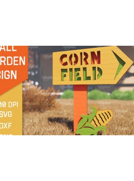 Σετ των 2 Intra απο ξύλο plywood 3mm-4mm πάχος - Fall Garden Stake. Σημάδι πτώσης Δίασταση 30x20 cm INTRAFABR-102603935