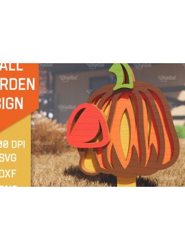 Intra απο ξύλο plywood 3mm-4mm πάχος - Fall Garden Stake. Σημάδι πτώσης Δίασταση 30x20 cm INTRAFABR-102603694