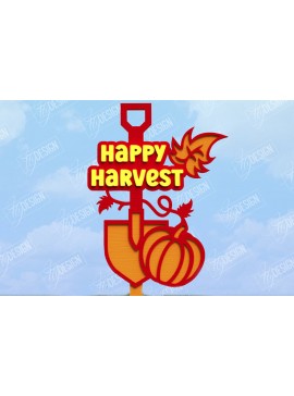 Σετ των 2 Intra απο ξύλο plywood 3mm-4mm πάχος - Fall Garden Stake | Πάσσαλος γκαζόν | Συγκομιδή Δίασταση 20x20 cm INTRAFABR-104378695