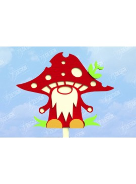 Σετ των 2 Intra απο ξύλο plywood 3mm-4mm πάχος - Fall Garden Stake | Πάσσαλος γκαζόν | Συγκομιδή Δίασταση 20x20 cm INTRAFABR-104378776