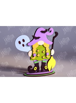 Σετ των 2 Intra απο ξύλο plywood 3mm-4mm πάχος - Fall Gnomes | Φθινοπωρινό σχέδιο |  CNC Δίασταση 15x15 cm INTRAFABR-103932538