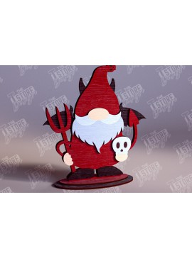 Σετ των 2 Intra απο ξύλο plywood 3mm-4mm πάχος - Fall Gnomes | Φθινοπωρινό σχέδιο |  CNC Δίασταση 15x15 cm INTRAFABR-103932549