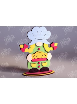 Σετ των 2 Intra απο ξύλο plywood 3mm-4mm πάχος - Fall Gnomes | Φθινοπωρινό σχέδιο |  CNC Δίασταση 15x15 cm INTRAFABR-103932554