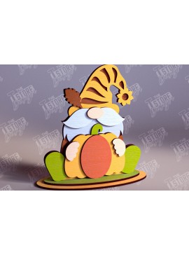 Σετ των 2 Intra απο ξύλο plywood 3mm-4mm πάχος - Fall Gnomes | Φθινοπωρινό σχέδιο |  CNC Δίασταση 15x15 cm INTRAFABR-103932521